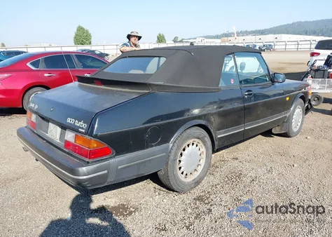 1989 Saab 900 из США, поврежденный, VIN YS3AT75L5K7001705